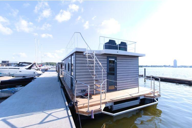 Hotel Hausboot Fjord Aries Mit Dachterrasse In Schleswig Exterior foto
